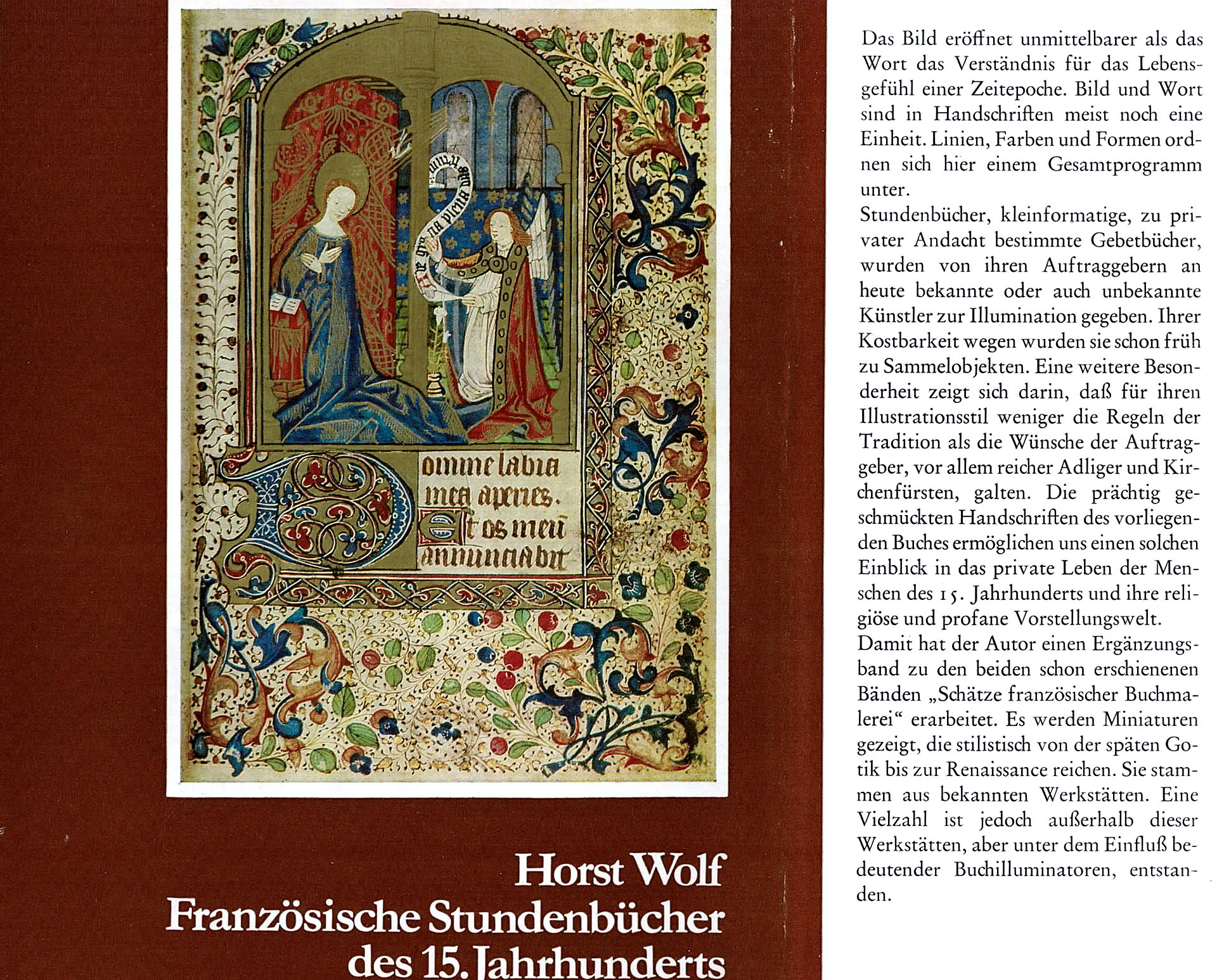 Französische Stundenbücher des 15. Jahrhunderts - Wolf, Horst